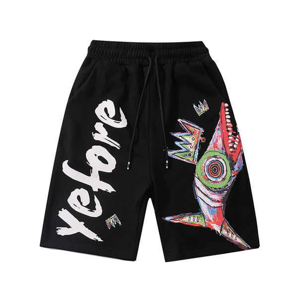 Shorts con Estampado de Letras para Hombre