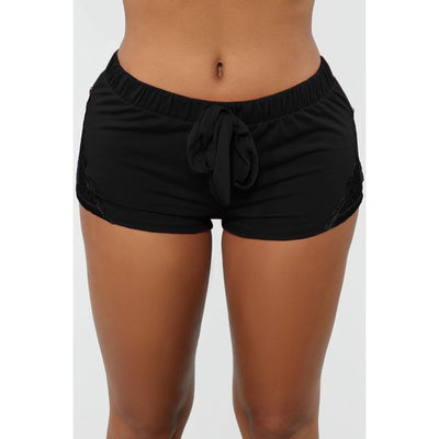 Shorts Deportivos de Yoga con Encaje y Patchwork para Mujer - Image 10