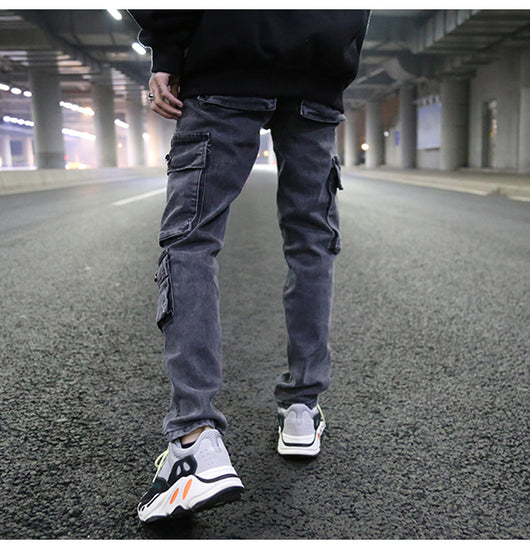 Jeans rectos con múltiples bolsillos - Image 3