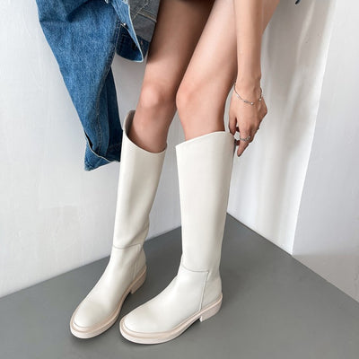 Botas de Tacón Alto en Cuero Genuino con Caña Reforzada para Mujer - Image 3