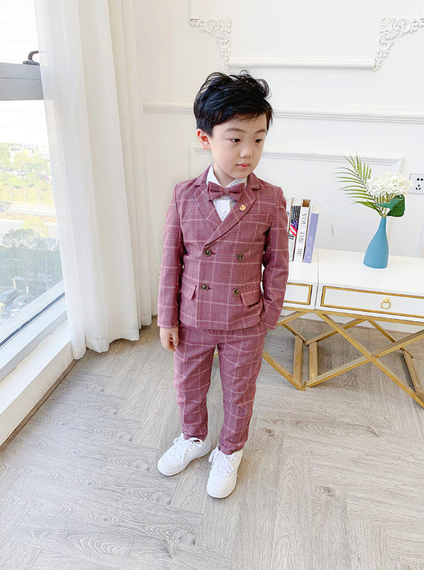 Traje Formal para Bebé Niño de Un Año con Detalles Florales