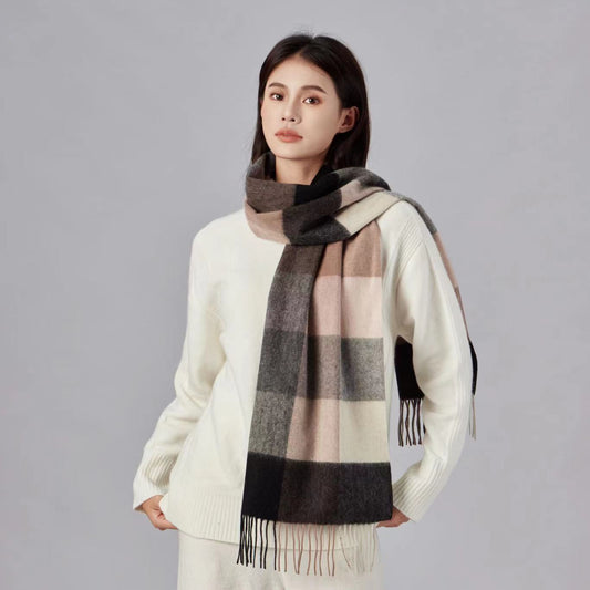 Bufanda Cuadros Gruesa Minimalista para Hombre y Mujer