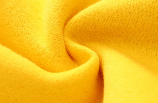Bright yellow baby hooded sweater with "OH, YES." text, long sleeves, ribbed cuffs, and a kangaroo pocket. - Image 10