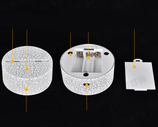 Lámpara de Mesa LED Táctil 3D Serie Tiburón - Luz Multicolor Creativa - Image 2