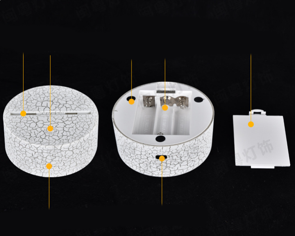 Lámpara de Mesa LED Táctil 3D Serie Tiburón - Luz Multicolor Creativa