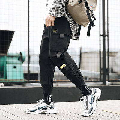 Leggings Funcionales Sueltos para Hombre en Negro - Image 15