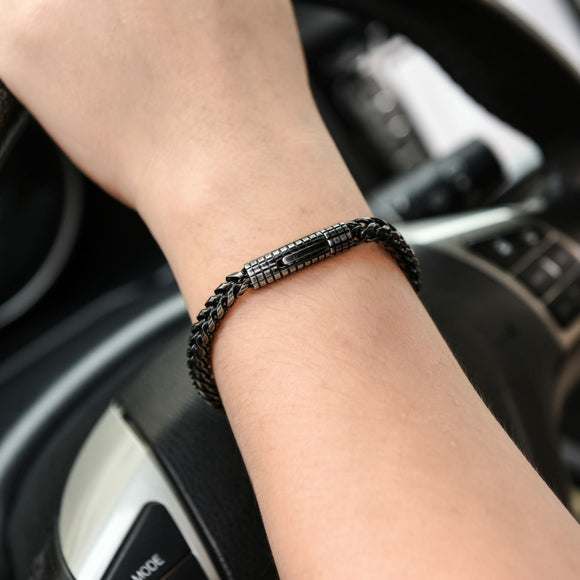 Pulsera Vintage de Acero Inoxidable para Hombre