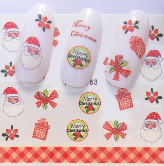 Calcomanías Navideñas para Uñas - Pegatinas de Transferencia Agua Full Cover - Image 14