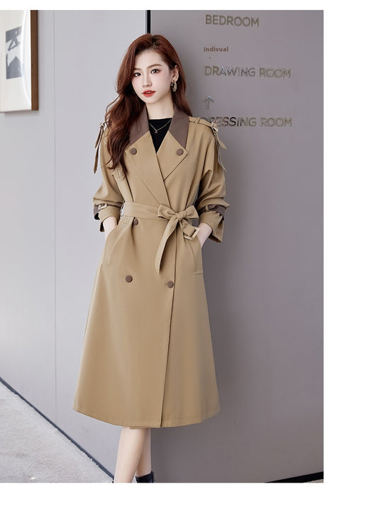 Abrigo Trinchera Mujer Largo Casual Elegante - Image 20