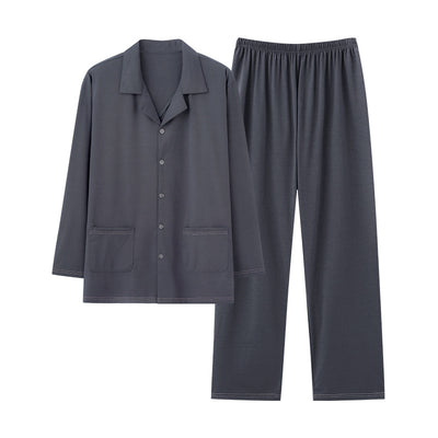 Pijama Cardigan Modal para Hombre - Conjunto Casual de Descanso - Image 5
