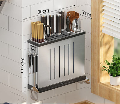 Soporte de Pared para Cuchillos en Acero Inoxidable - Organizador de Cocina - Image 5