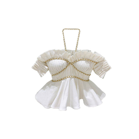 Top Espalda Descubierta con Cuello Halter y Detalles de Madera - Image 7
