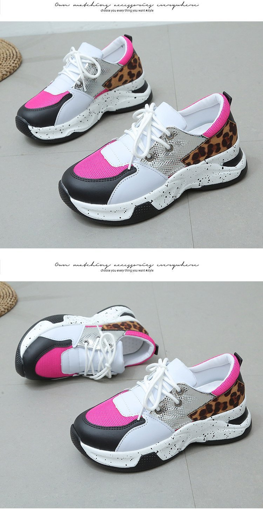Zapatillas Deportivas Estampado Leopardo Mujer - Comodidad y Estilo - Image 30