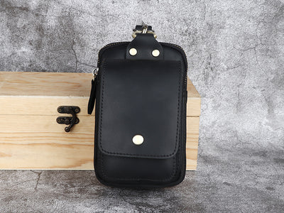 Bolsa de Cintura en Cuero Crazy Horse - Cartera Funcional para Hombre - Image 25