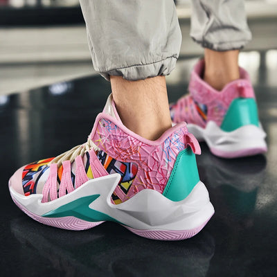 Zapatillas de Baloncesto Blancas Altas para Hombre - Image 27