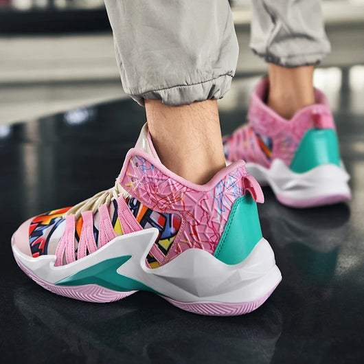 Zapatillas de Baloncesto Blancas Altas para Hombre - Image 27