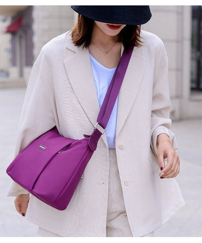 Bolso Bandolera Oxford para Mujer - Elegancia Minimalista y Funcional - Image 17