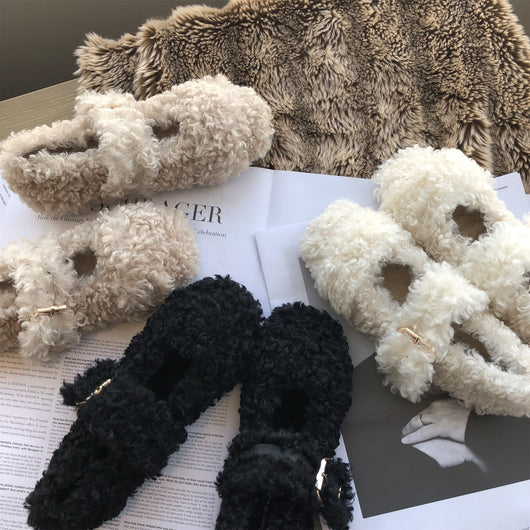Pantuflas Cálidas de Felpa Premium
