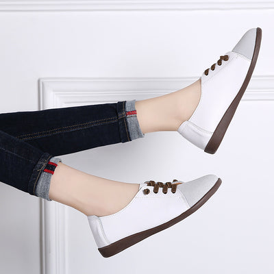 Zapatos Planos de Cuero con Suela Flexible - Image 3