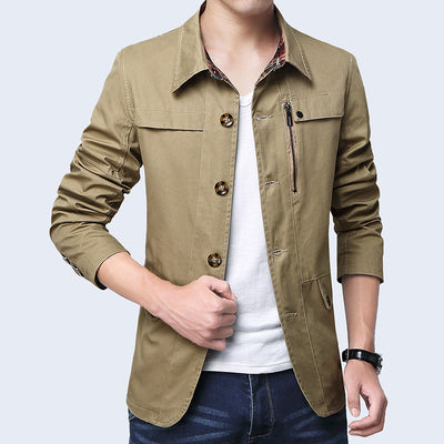 Chaqueta Slim Fit para Hombre - Diseño Minimalista y Versátil - Image 4
