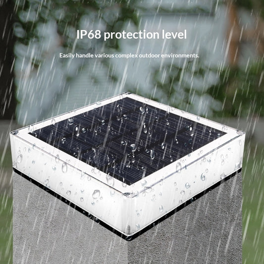 Faro Solar Cuadrado para Jardín y Patio - Iluminación Exterior Automática