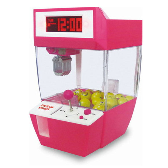 Reloj Despertador con Máquina Agarradora de Muñecas