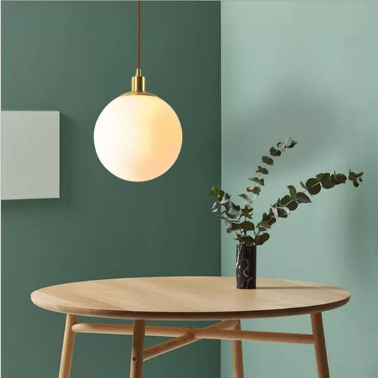 Lámpara Colgante Esférica de Cristal para Dormitorio