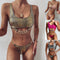 Traje de Baño Dividido con Efecto Bronceado para Mujer
