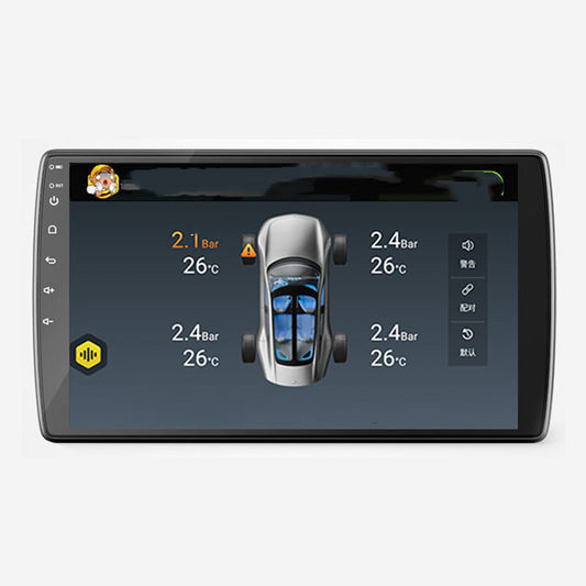 Sistema de Monitoreo de Presión de Llantas con Pantalla Grande y Navegación GPS Integrada