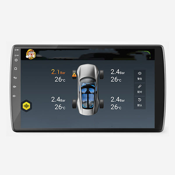 Sistema de Monitoreo de Presión de Llantas con Pantalla Grande y Navegación GPS Integrada