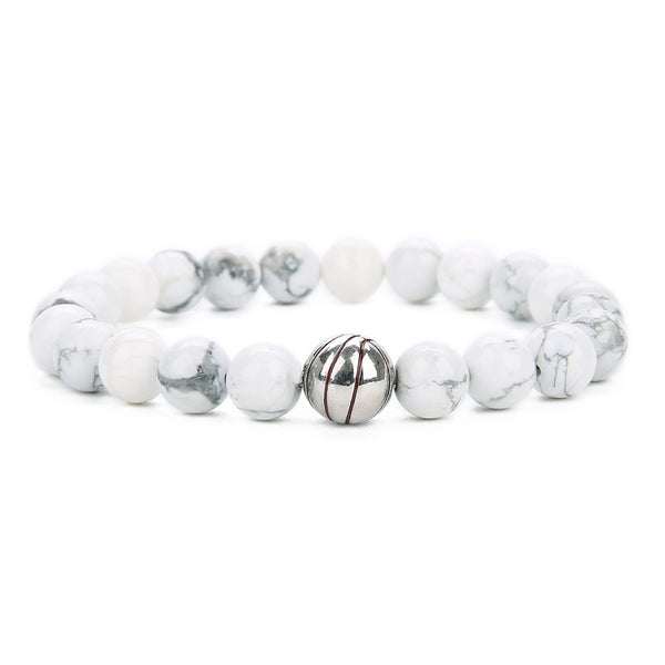 Pulsera de Cuentas con Diseño de Baloncesto