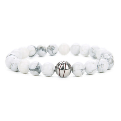 Pulsera de Cuentas con Diseño de Baloncesto