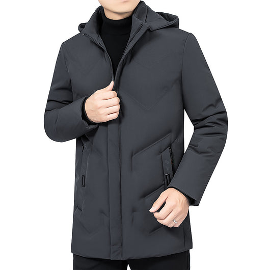 Abrigo de Algodón para Hombre Maduro - Chaqueta de Invierno Casual - Image 5