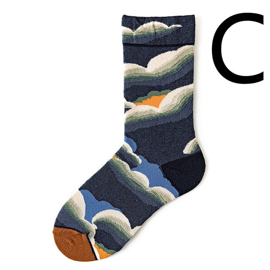 Calcetines Retro para Hombre de Algodón Premium - Image 35