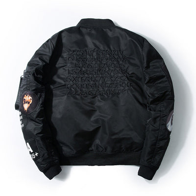 Chaqueta Bomber de Trabajo Acolchada con Bordados - Image 2