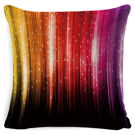 Funda de Almohada de Algodón y Lino Colorida con Diseño Creativo - Image 4