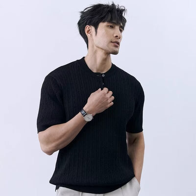 Polo Casual Slim Fit de Punto para Hombre - Cuello Redondo Premium - Image 8
