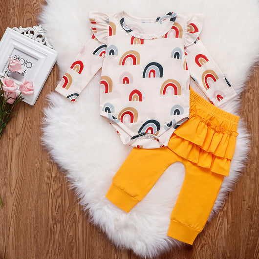 Jumpsuit de Algodón Arcoíris Estilo Western