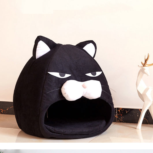 Casa Cama para Gatos con Nido Acogedor y Tapete Absorbente - Image 6