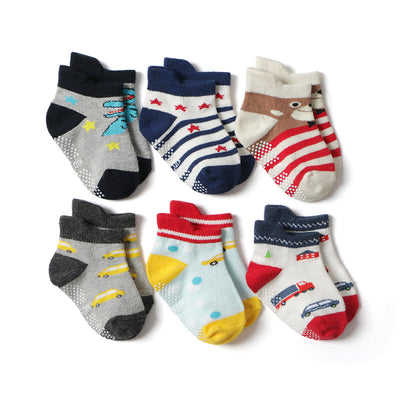 Calcetines Antideslizantes de Algodón con Diseños Infantiles - Image 3