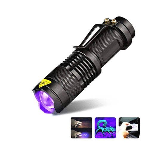 Linterna UV Dual 395nm/365nm para Detección Profesional