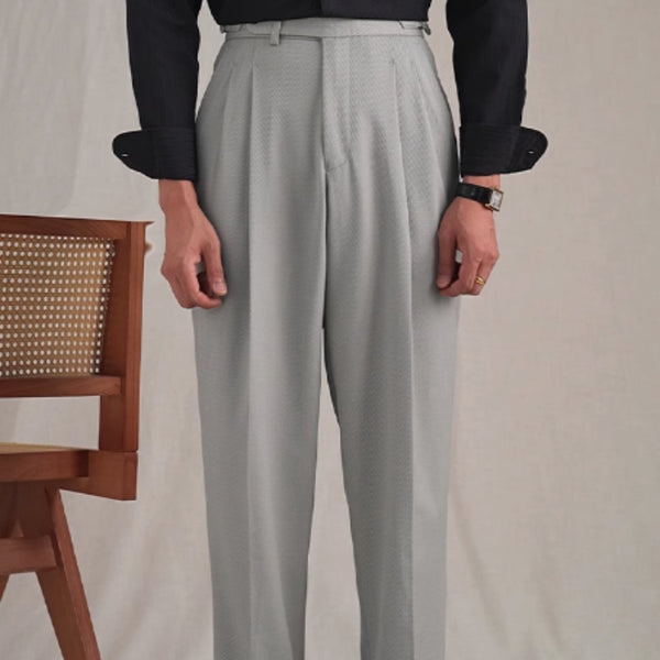 Pantalón Casual Napolitano de Twill para Hombre - Corte Recto y Holgado