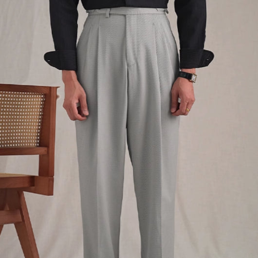 Pantalón Casual Napolitano de Twill para Hombre - Corte Recto y Holgado