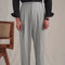 Pantalón Casual Napolitano de Twill para Hombre - Corte Recto y Holgado