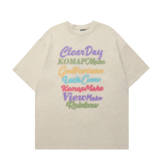 Playera Estampada con Letras de Colores para Hombre - Image 2