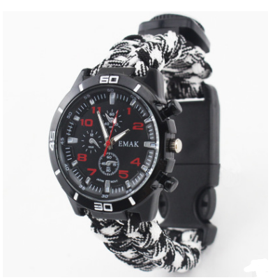 Reloj de Supervivencia Multifuncional con Brújula, Termómetro y Kit de Rescate - Image 9