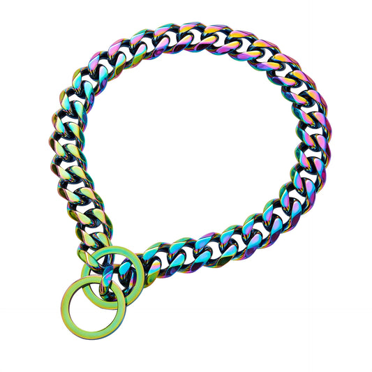 Cadena para Perro Chapada en Acero Inoxidable