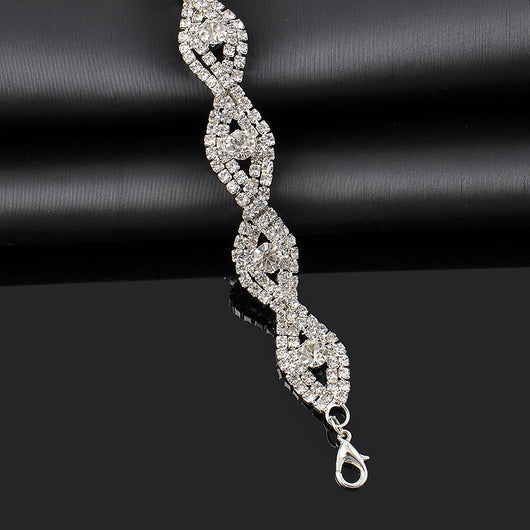 Pulsera de Diamantes de Cristal - Brazalete Elegante para Mujer - Image 3