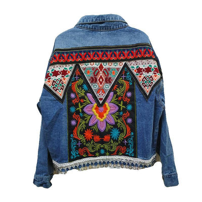 Blusa Retro Bordada Estilo Nacional - Manga Larga Clásica para Mujer - Image 3