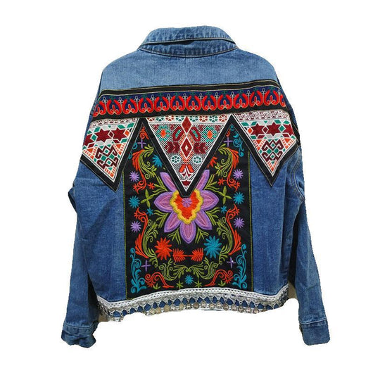 Blusa Retro Bordada Estilo Nacional - Manga Larga Clásica para Mujer - Image 3